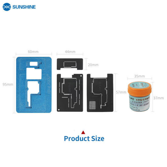 SS-032 REBALLING MAGNETIC FULL KIT FOR IPHONE X/XS/MAX