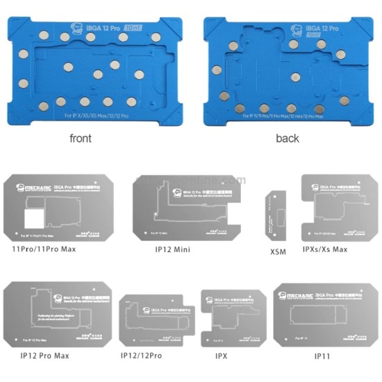 MECHANIC IBGA 12 PRO BGA REBALLING PLATFORM FOR IPHONE X-12 PRO MAX