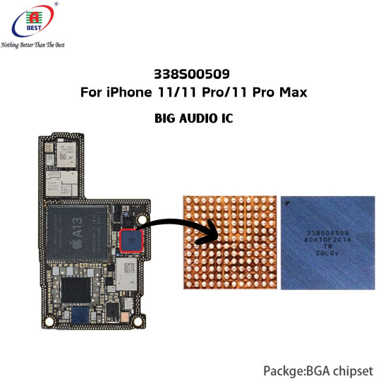 338S00509 BIG AUDIO IC FOR IPHONE 11/11 PRO/11PRO MAX/12/12 MINI/12 PRO/12PRO MAX