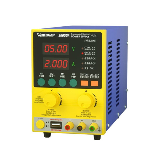 MECHANIC 3005DA ADJUSTABLE DIGITAL DC POWER SUPPLY WITH SHORT KILLER WITH MEMORY OPTION ( 30V~5AMP )