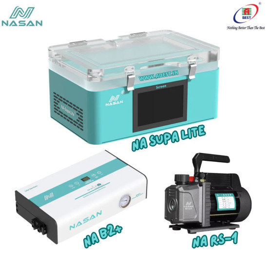 NASAN NA-SUPA LITE OCA LAMINATING MACHINE FOR FLAT/CURVED MOBILE LCD REPAIR - 3IN1 SET