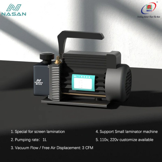 NASAN NA-SUPA LITE OCA LAMINATING MACHINE FOR FLAT/CURVED MOBILE LCD REPAIR - 3IN1 SET