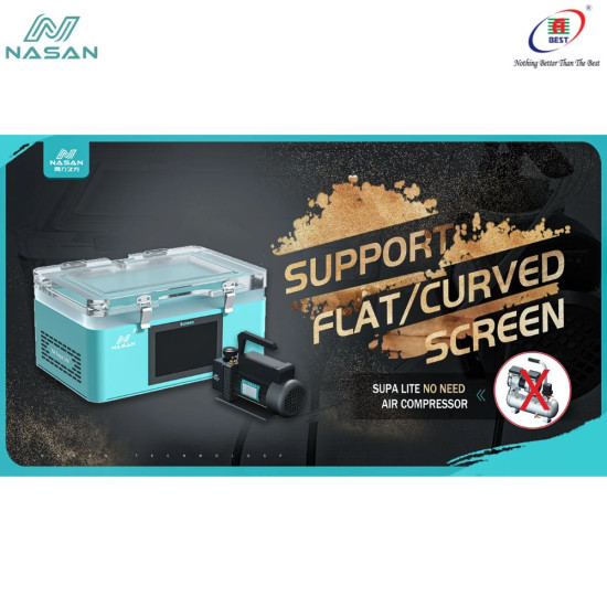 NASAN NA-SUPA LITE OCA LAMINATING MACHINE FOR FLAT/CURVED MOBILE LCD REPAIR - 3IN1 SET