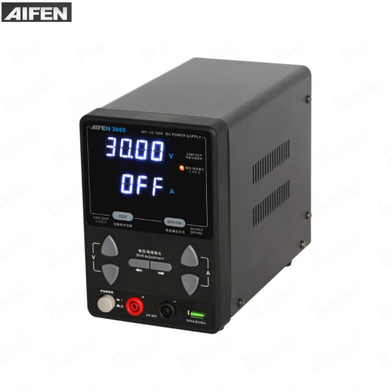 AIFEN 3005 (30V~5A) INTELLIGENT ADJUSTABLE DC REGULATE SWITCH POWER SUPPLY - 150W