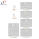 AMAOE 24 IN 1 IPHONE MIDDLE LAYER MOTHERBOARD / BGA REBALLING STENCIL PLATFORM SET FOR IPHONE X TO 14 SERIES - 0.12MM