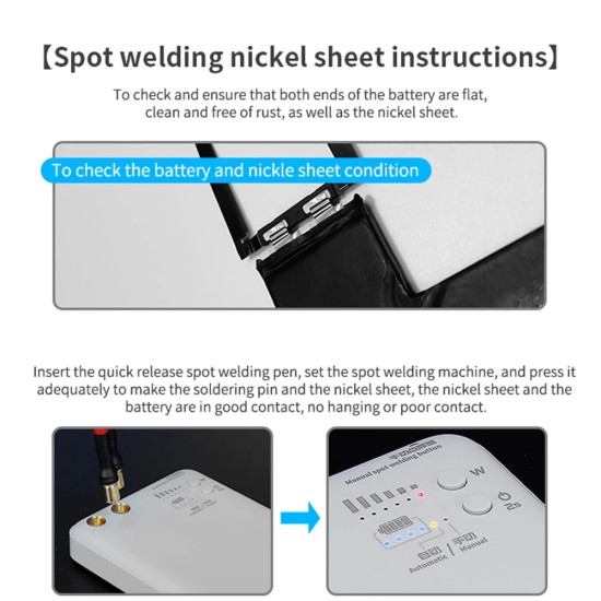 QIANLI MACARON PORTABLE SPOT WELDING MACHINE FOR IPHONE 11 TO 12 PRO MAX BATTERY FLEX REPLACEMENT