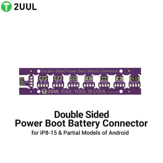 2UUL BT02 DETACHABLE DOUBLE SIDED POWER BOOT BATTERY CONNECTOR FOR IPHONE 8G TO 15PM & ANDROID