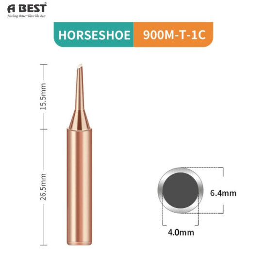 5PCS PURE COPPER SOLDERING IRON TIP SET 