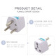 3 PIN UNIVERSAL CONVERSION PLUG SOCKET WORLDWIDE ADAPTOR UK/US/EU/AU TO INDIAN 