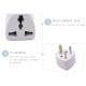 3 PIN UNIVERSAL CONVERSION PLUG SOCKET WORLDWIDE ADAPTOR UK/US/EU/AU TO INDIAN 