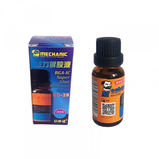 MECHANIC BGA IC QC-20 SUPER GLUE REMOVER AGENT 20ML