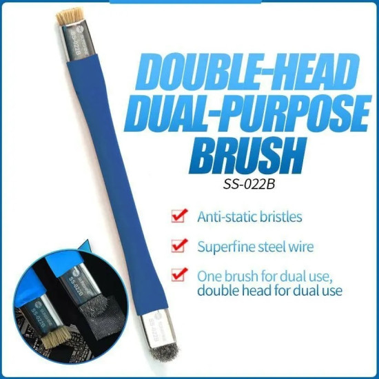 SUNSHINE SS-022B ANTI STATIC PCB CLEANING BRUSH WITH DOUBLE HEAD