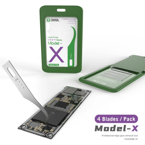 2UUL MODEL X HAND FINISH BLADES FOR MOBILE MOTHERBOARD GLUE AND IC REMOVAL