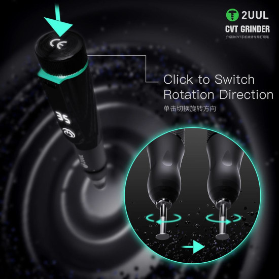 2UUL DA84 CVT GRINDER PRO VERSION RECHARGEABLE ELECTRIC IC POLISHING PEN WITH VARIOUS GRINDING HEADS