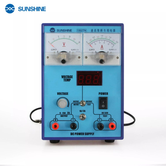 SUNSHINE P-1502TN 15V-2AMP POWER SUPPLY WITH DUAL DIAL DISPLAY