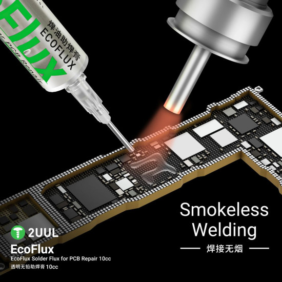 2UUL SC11 EcoFlux Solder Flux for PCB Repair - 10CC 2UUL SC11 EcoFlux Solder Flux for PCB Repair - 10CC