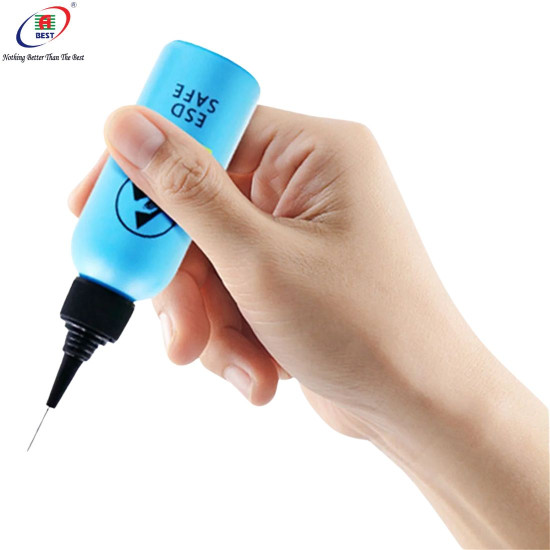 ESD PLASTIC SOLVENT BOTTLE DISPENSER LEAK PROOF WITH NEEDLE FOR GLUE REMOVE