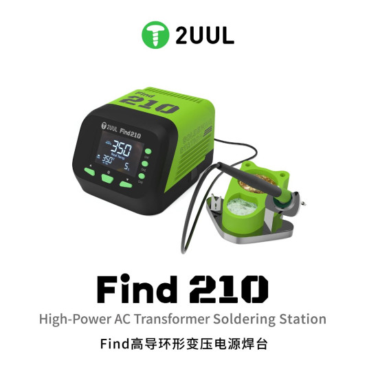 2UUL FD01 FIND210 HIGH-POWER AC TRANSFORMER SOLDERING STATION WITH C210 IRON TIPS - 60W