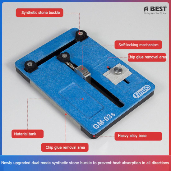 FIND X GM-03S MULTIFUNCTIONAL MOTHERBOARD PCB AND IC HOLDER WITH HEAVY ALLOY BASE