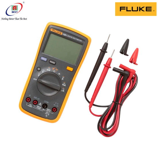 FLUKE 15B+ DIGITAL MULTIMETER AUTO RANGE DMM AC/DC/DIODE/R/C VOLTAGE CURRENT TESTER