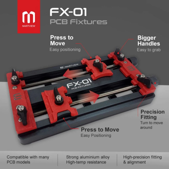 MARTVIEW FX-01 MULTIFUNCTIONAL DUAL BEARING UNIVERSAL PCB FIXTURE WITH PRESS BUCKLE