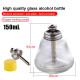 CONE SHAPE ALCOHOL DISPENSER GLASS BOTTLE WITH CONICAL PUMP - 180ML 