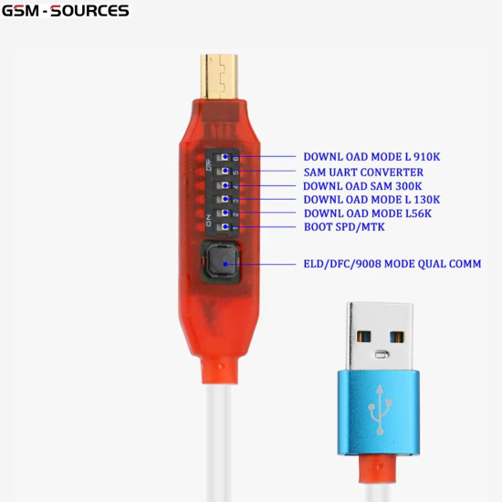 GSM SOURCES ALL IN ONE MULTI-FUNCTIONAL CABLE FOR EDL V2 WITH 6 SWITCH BUTTONS