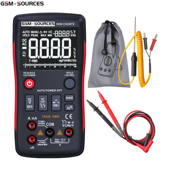 GSM SOURCES ZT-X MULTI-FUNCTIONAL HIGH-PRECISION INTELLIGENT DIGITAL MULTIMETER WITH 9999 COUNTS