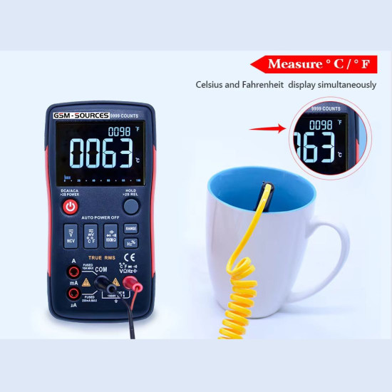 GSM SOURCES ZT-X MULTI-FUNCTIONAL HIGH-PRECISION INTELLIGENT DIGITAL MULTIMETER WITH 9999 COUNTS