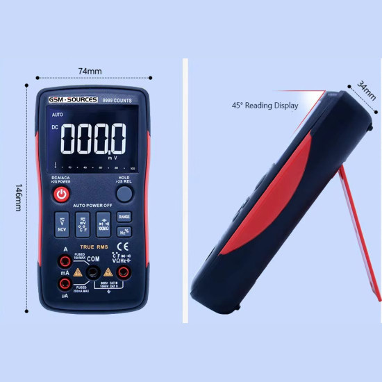 GSM SOURCES ZT-X MULTI-FUNCTIONAL HIGH-PRECISION INTELLIGENT DIGITAL MULTIMETER WITH 9999 COUNTS