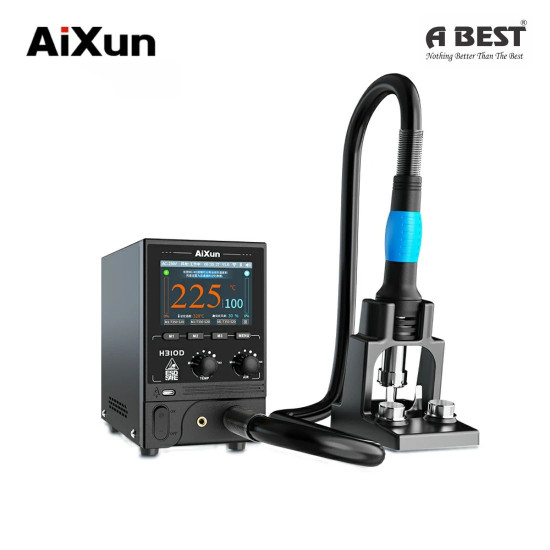 AIXUN H310D 1000W SEGMENTED INTELLIGENT DIGITAL DISPLAY HOT AIR GUN DESOLDERING STATION WITH 6 PCS NOZZLES