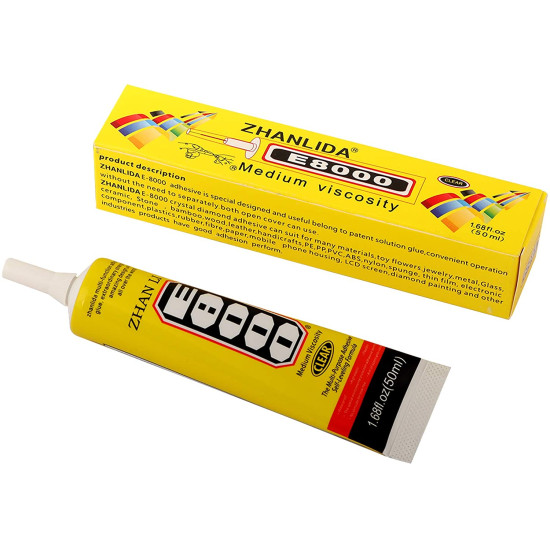 E-8000 GLUE 50ML CLEAR ADHESIVE