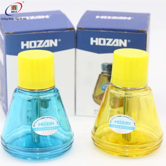 HOZAN CONE SHAPE ALCOHOL DISPENSER GLASS BOTTLE WITH CONICAL PUMP - 150ML 