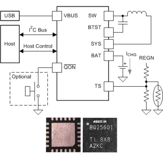 BQ25601 CHARGING IC FOR REDMI NOTE 5/5/5A