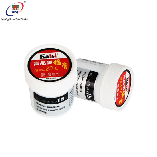 KAISI 220°C HIGH-TEMPERATURE MELTING POINT LEAD-FREE SOLDER PASTE FOR MOBILE PHONE BGA REPAIR - 40G