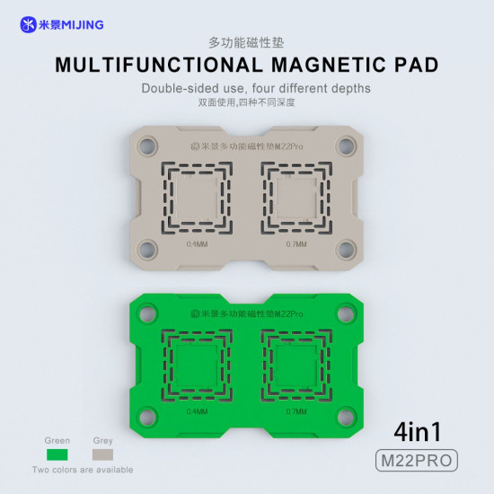 MIJING M22 PRO 4-IN-1 MULTIFUNCTIONAL DOUBLE-SIDED MAGNETIC HEAT-RESISTANT SILICONE PAD