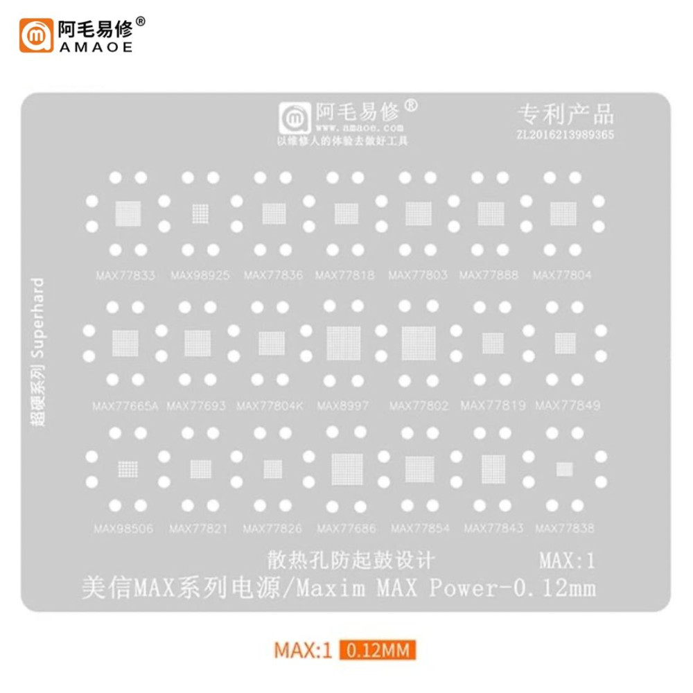 AMAOE MAX-1 BGA STENCIL