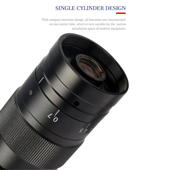 MECHANIC MC75L-B3 MONOCULAR 0.7-4.5X CONTINUOUS ZOOM SINGLE CYLINDER DESIGN MICROSCOPE WITH LED LIGHT