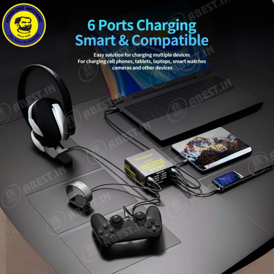 Mechanic F-Power 6 (40W) Smart LCD‑Display Charging Station