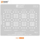 AMAOE MQ1 to MQ4 Series Reballing Stencil for MT6771V, SDM845B AMAOE MQ1 to MQ4 Series Reballing Stencil for MT6771V, SDM845B
