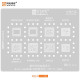 AMAOE MQ1 to MQ4 Series Reballing Stencil for MT6771V, SDM845B AMAOE MQ1 to MQ4 Series Reballing Stencil for MT6771V, SDM845B