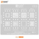 AMAOE MQ1 to MQ4 Series Reballing Stencil for MT6771V, SDM845B AMAOE MQ1 to MQ4 Series Reballing Stencil for MT6771V, SDM845B