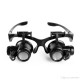 LENS MAGNIFICATION 10X 15X 20X 25X GLASSES TYPE WATCH REPAIR MAGNIFIER WITH LED LIGHT