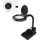 KAISI L808 DESK MAGNIFIER STAND WITH LED LIGHT FOR SOLDERING / PCB REPAIR 