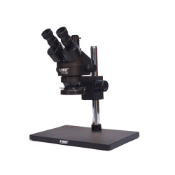 ABEST K-470 AIR 2 WITH BIG STAND 7X-45X TRINOCULAR STEREO MICROSCOPE WITH CAMERA OPTION WITH LED ADJUSTABLE LIGHT - BLACK COLOUR