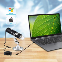 DIGITAL MICROSCOPE 1000X WIFI MAGNIFIER CAMERA 8-LED WITH STAND