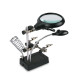 TNI-U 1093T THIRD HAND TOOL WITH LED MAGNIFYING GLASS 3.5X-12X LENS