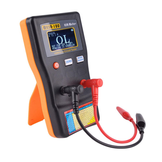 MESR 100 ESR CAPACITANCE OHM METER & RESISTANCE CAPACITOR CIRCUIT TESTER