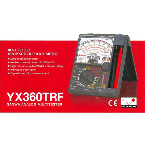 SANWA JAPAN ANALOG MULTIMETER YX360TRF 