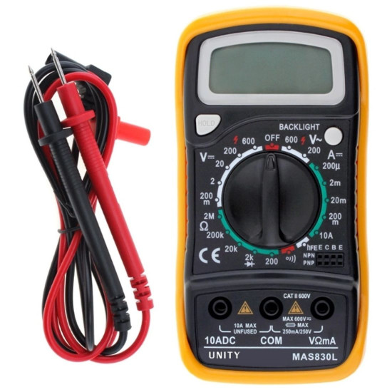 UNITY MAS830L DIGITAL HANDHELD MULTIMETER